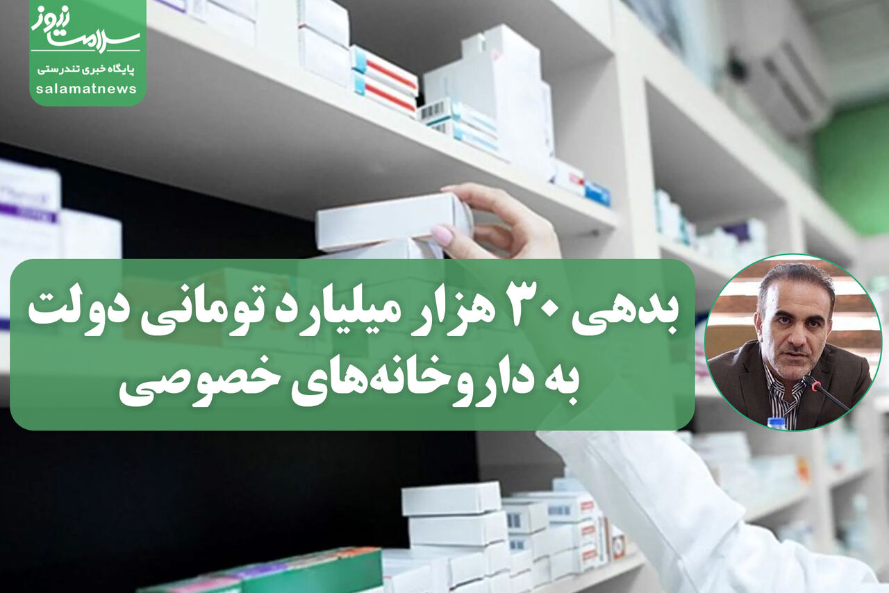 بدهی ۳۰ هزار میلیارد تومانی دولت به داروخانه‌های خصوصی
