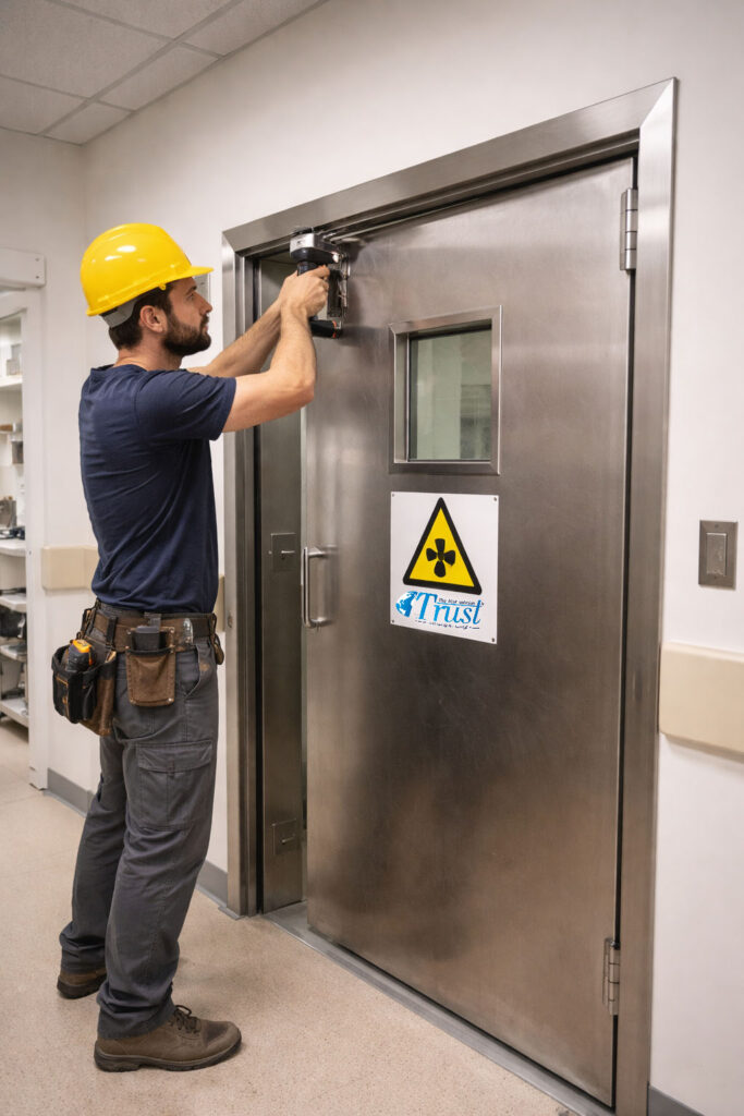 نصب درب سربی